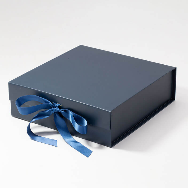 Navy Gift Box with ribbon