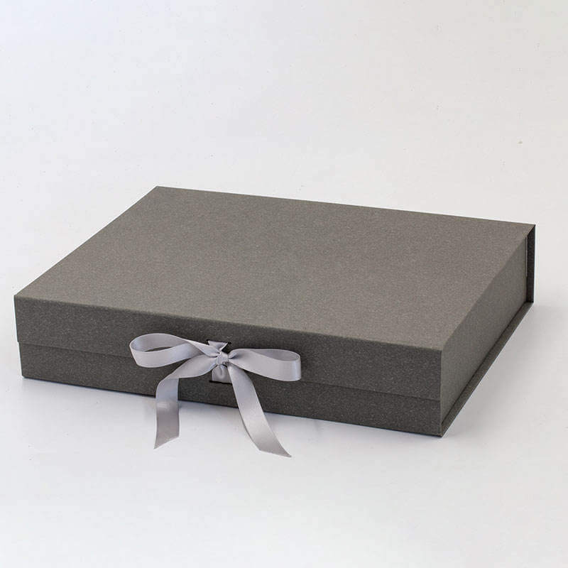 flat Grey Gift Box