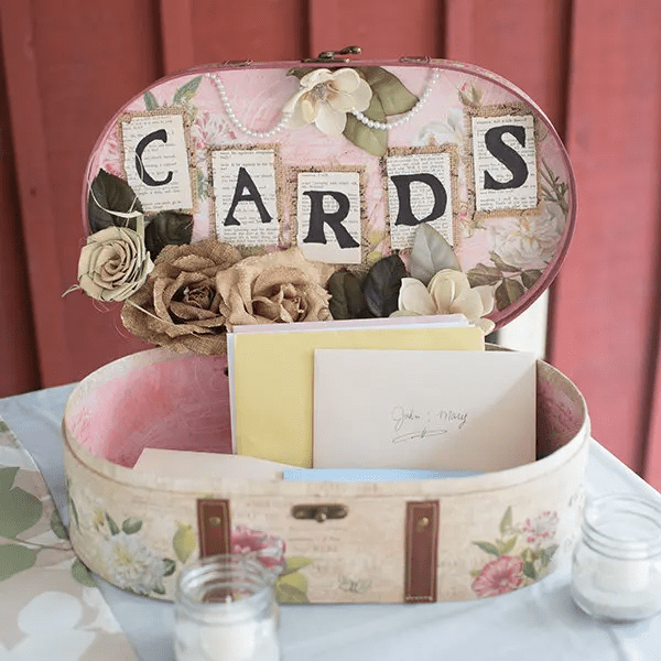 Vintage Vanity Box Wedding Card box