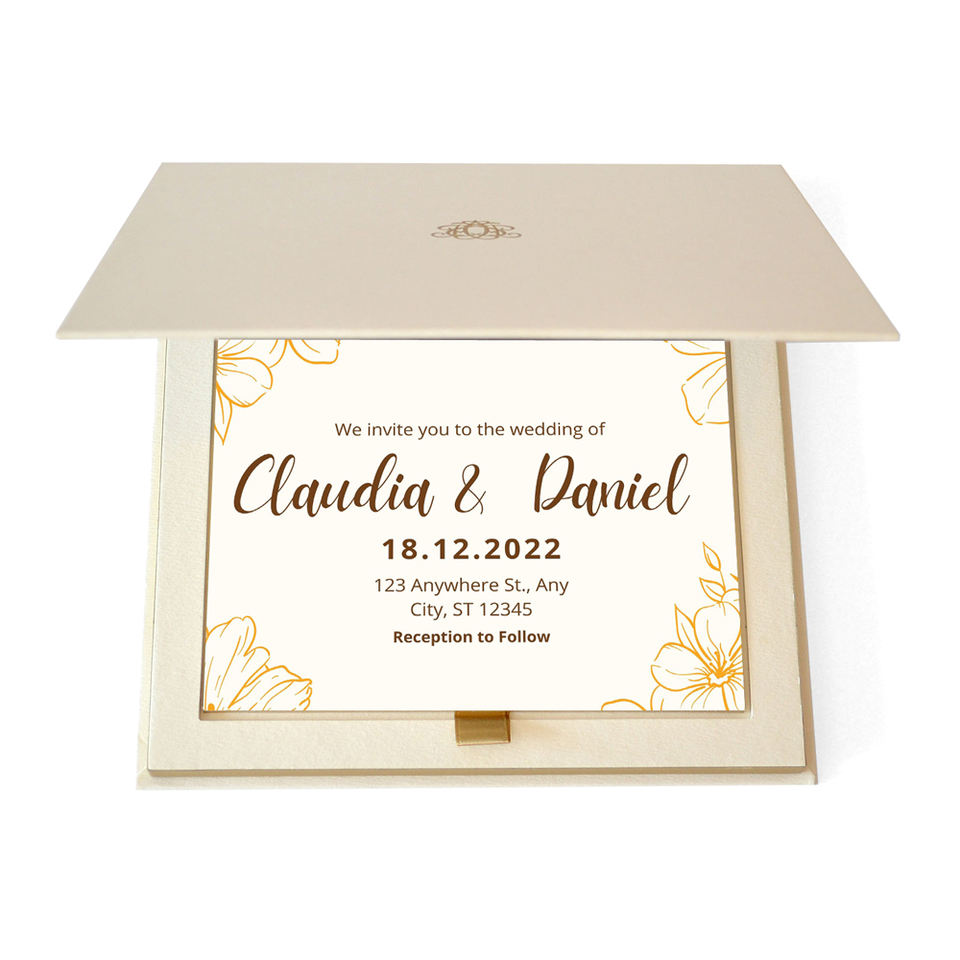 customized wedding card box