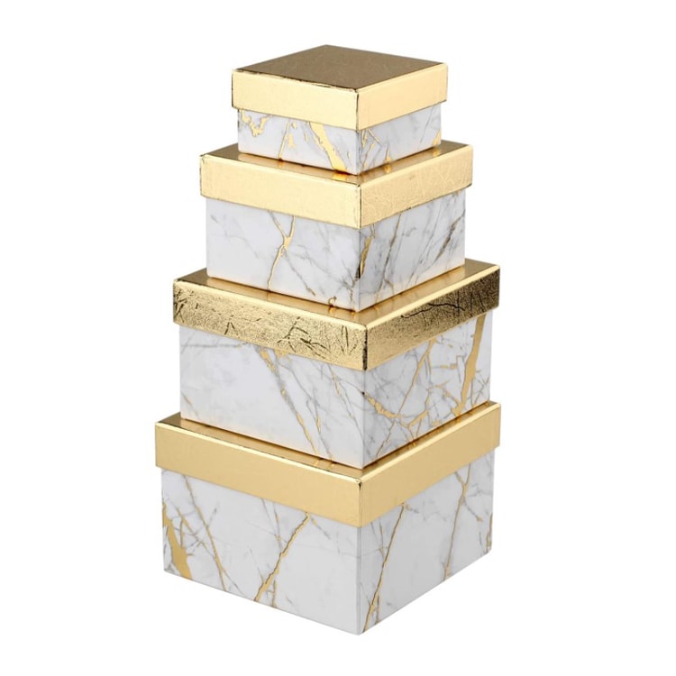 GOLD Nesting Gift Boxes
