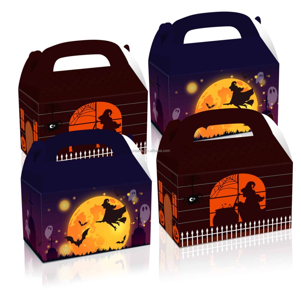 halloween gift box with handle