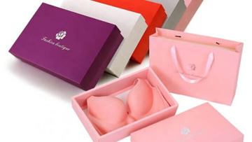 Printable underwear packaging for bra
