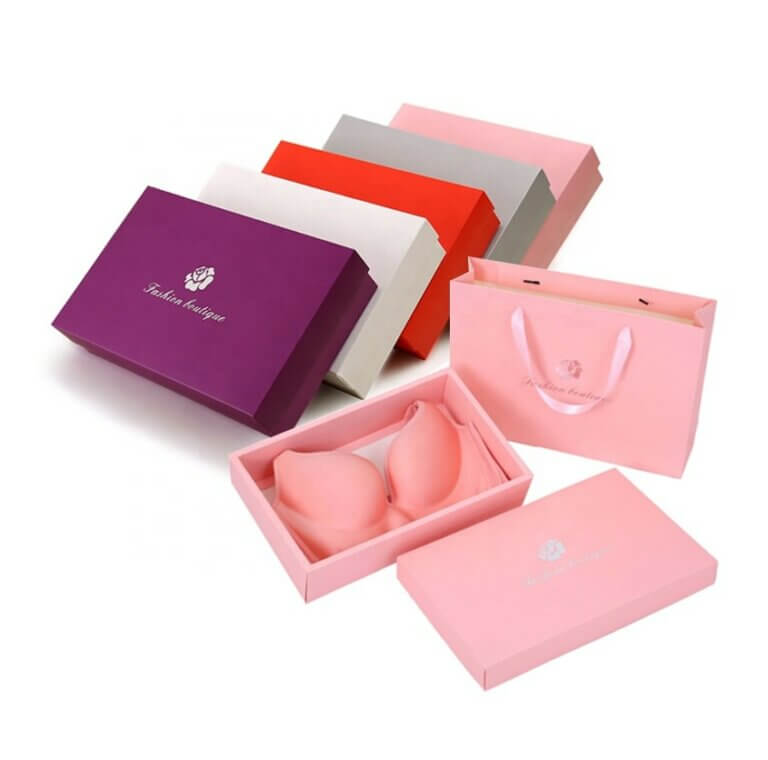 Wholesale Lingerie Rigid Packaging Box Underwear Paper Box Bra Gift Set Box